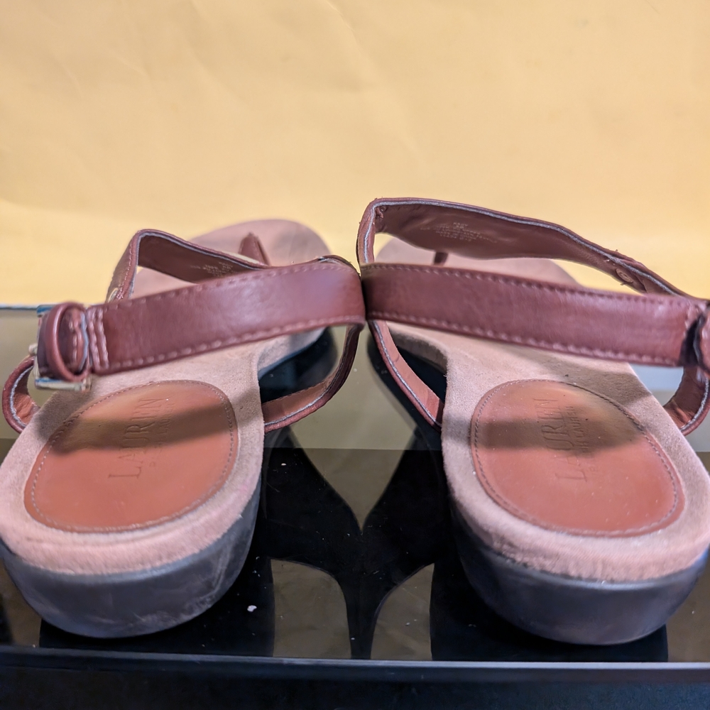 Women's BrownLauren Ralph Lauren Sandals Size 8 - Picture 6 of 9